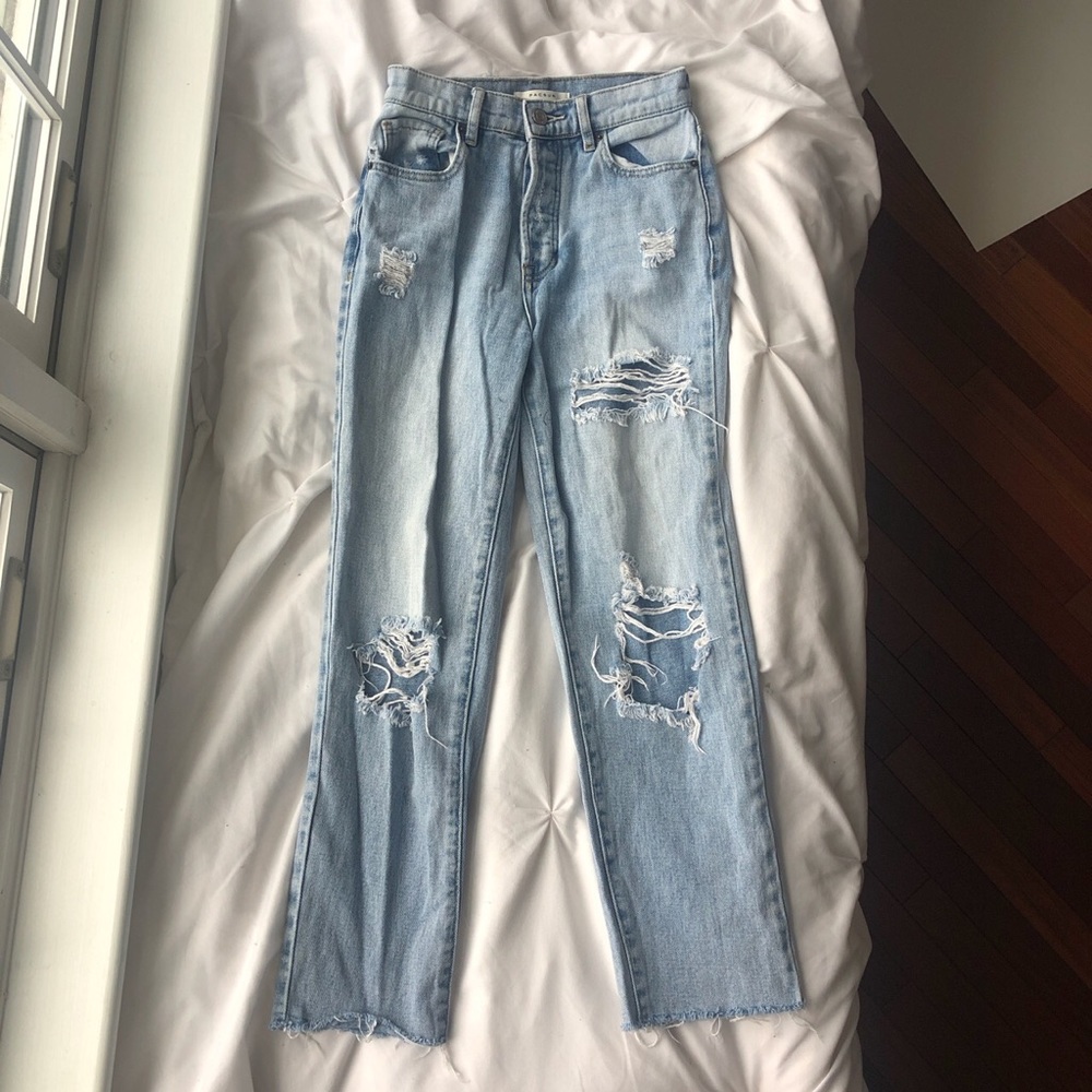 PacSun high rise straight leg jeans